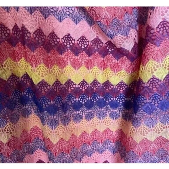 Women's Multicolored Crochet Slip Dress - Wild Fable Size Large - Picture 3 of 3